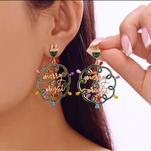 Festive Multicolor Merry Nights stud Earrings
